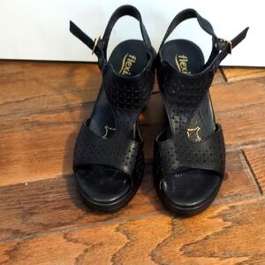 Flexi Women's Black Sandals